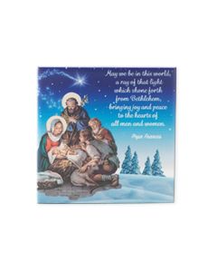 4" x 4" The Nativity Hanging Ceramic Tile