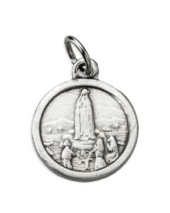 15mm Round Our Lady of Fatima Help Medal