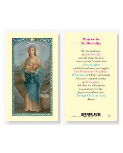 Prayer to Saint Dorothy Holy Card