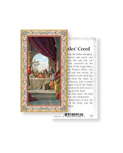 Apostles Creed Last Supper Holy Card