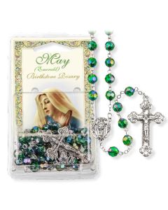 May Emerald Birthstone Rosary-P65