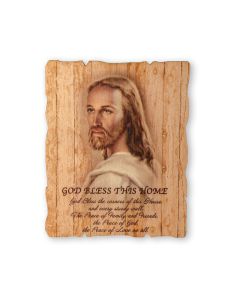 5 1/4" x 4 1/4 " House Blessing Small Vintage Wooden Plaque