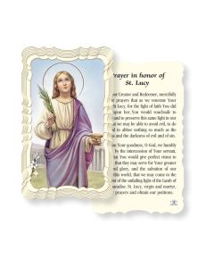 St. Lucy Holy Card