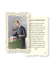 Prayer For Motherhood Holy Card