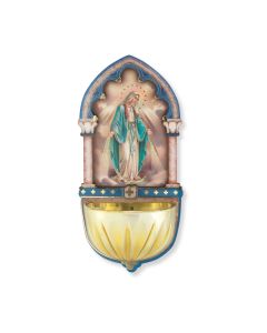5" Our Lady of Grace Holy Water Font