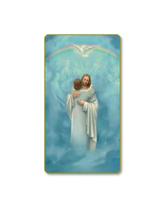 Christ Welcoming Home Holy Card