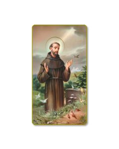 Saint Francis of Assisi Holy Card
