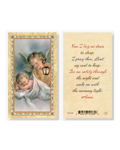 Now I Lay Me Down to Sleep Laminated Holy Card. Inc. of 25