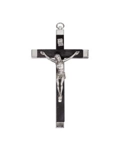 5 1/2" Black Wood Bound Crucifix