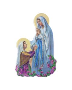 Magnetic Resin Statuette of the Our Lady of Lourdes