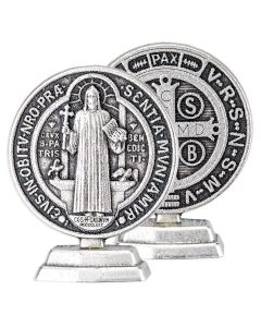 1 11/16" Standing Saint Benedict Medal