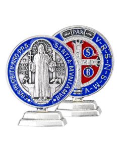 1 11/16" Standing Saint Benedict Epoxied Medal