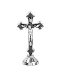 Standing Latin Style Crucifix with Black Epoxy
