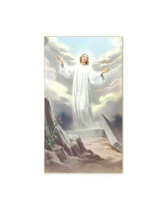 Risen Christ Holy Card
