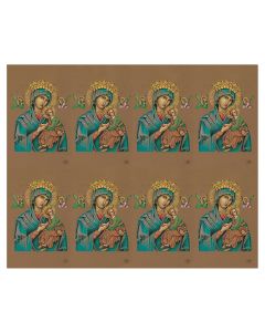 Aurora Our Lady of Perpetual Help Eight-Up Micro Perforated Holy Cards