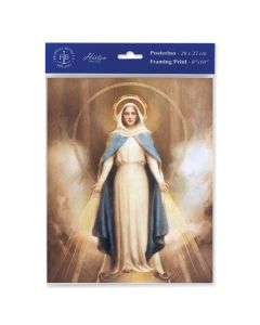 8" x 10" Chambers: Miraculous Mary Print  (sold in inc. of 3)