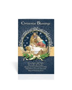 Holy Family-Christmas Blessings, Silent Night Greeting Cards
