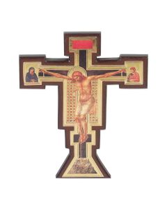 18" Renaissance Crucifix with Gold Highlights