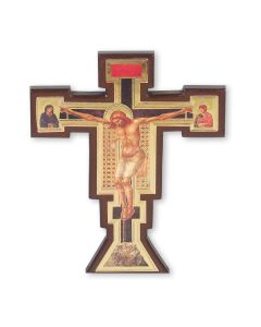 8" Renaissance Crucifix with Gold Highlights