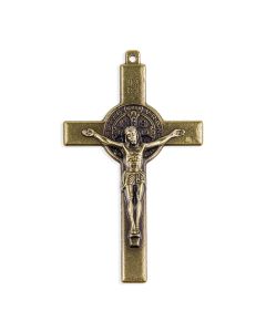 3" Bronze Finished St. Benedict Crucifix
