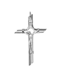 3 3/4" Contemporary Double Bar Crucifix