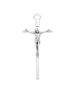 3 1/2" Silver Tone Crucifix