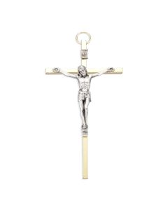 5" Crucifix with Golden Cross and Silver Corpus