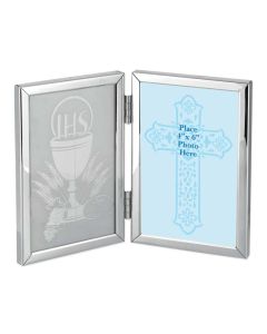 Silver Finish Communion Picture Frame-P65