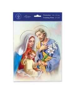 8" x 10" Holy Family Print  (sold in inc. of 3)