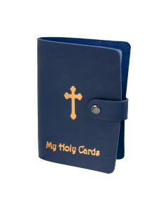 Blue Leatherette Card Holder Album for 40 Cards-P65