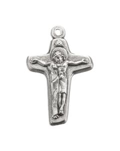 1 1/4" Antiqued Silver Oxidized Mother of Sorrows Cross