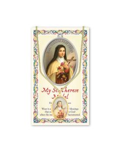 Saint Therese Epoxied Patron Saint Medal and a 18" Chain
