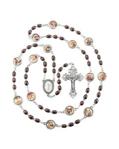 Stations of the Cross Wood Bead Rosary