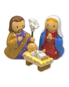 3-pc. 2 ¼" Holy Family Nativity Set.