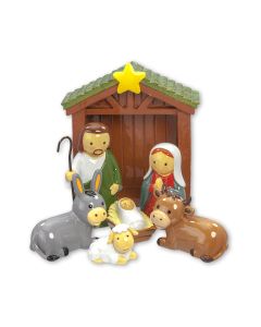 7-pc. 4 ½" Holy Family Nativity Set