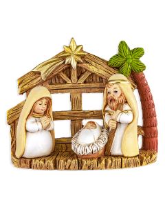 Stoneware Nativity Stand 3.5" x 3" 