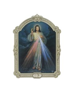 Cathedral 9" Plaque Of Divine Mercy