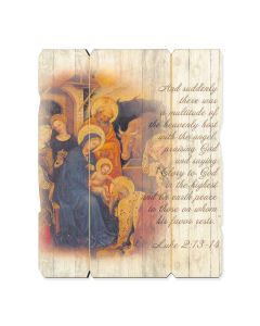 11 1/4" x 14" Adoration of Maggi Large Vintage Wooden Plaque