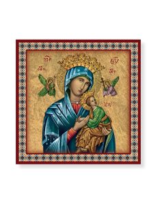20cm x 20cm Our Lady of Perpetual Help Ceramic Printed Tile, Boxed