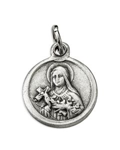 15mm Round Saint Theresa Medal
