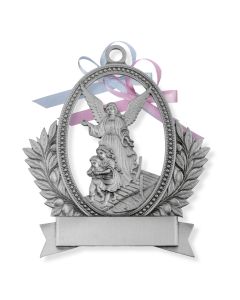 Boxed Pewter Crib Medal. Suitable for Engraving
