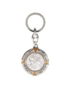 Saint Christopher Medal Keychain