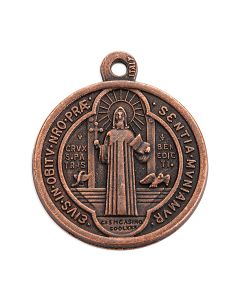 1" Copper Finish St. Benedict Jubilee Medal