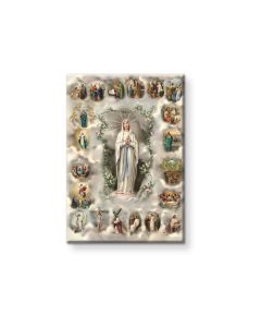 2" x 3" Mysteries of the Rosary Magnetic Laminated Plaque