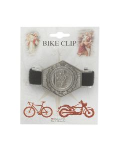 Saint Christopher Pewter Bike Clip