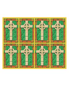 Aurora Celtic Cross Eight-Up Micro Perforated Holy Cards