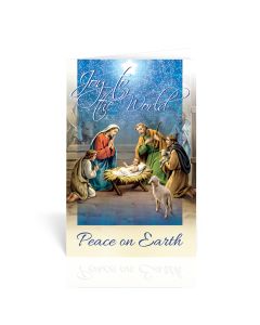 Nativity with a Drummer Boy and Shepherd Christmas Greeting Cards Boxed