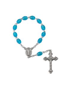 One Decade Sapphire Bead Rosary