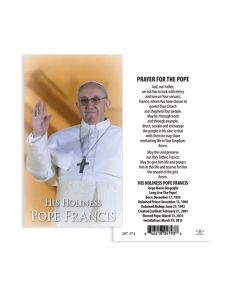 Pope Francis Holy Card (100 Pk)