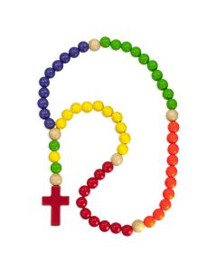 Wooden Kiddie Rosary-P65